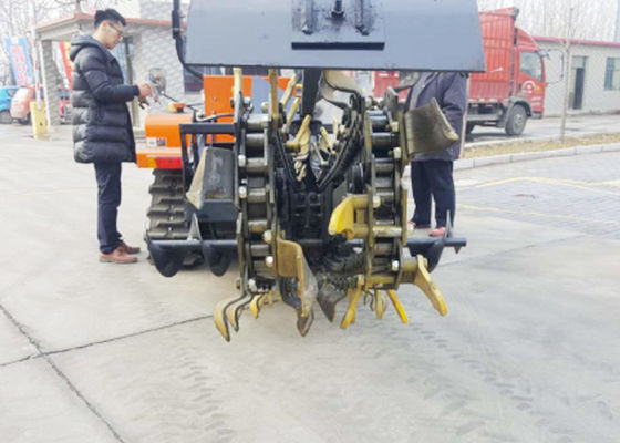 دستگاه زنجیره ای ISO ISO Trench Digger دستگاه خاکورزی خاک